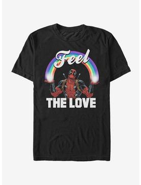 Marvel Deadpool Feel the Love Rainbow T-Shirt, , hi-res