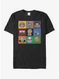 Marvel Guardians of the Galaxy Emojis T-Shirt, BLACK, hi-res