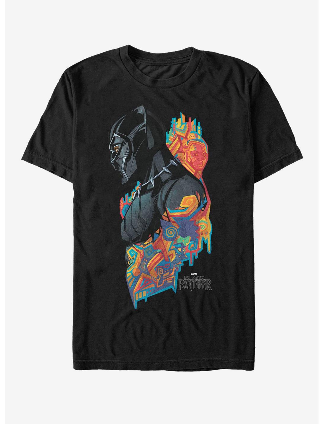 Marvel Black Panther 2018 Artistic Pattern T-Shirt, BLACK, hi-res