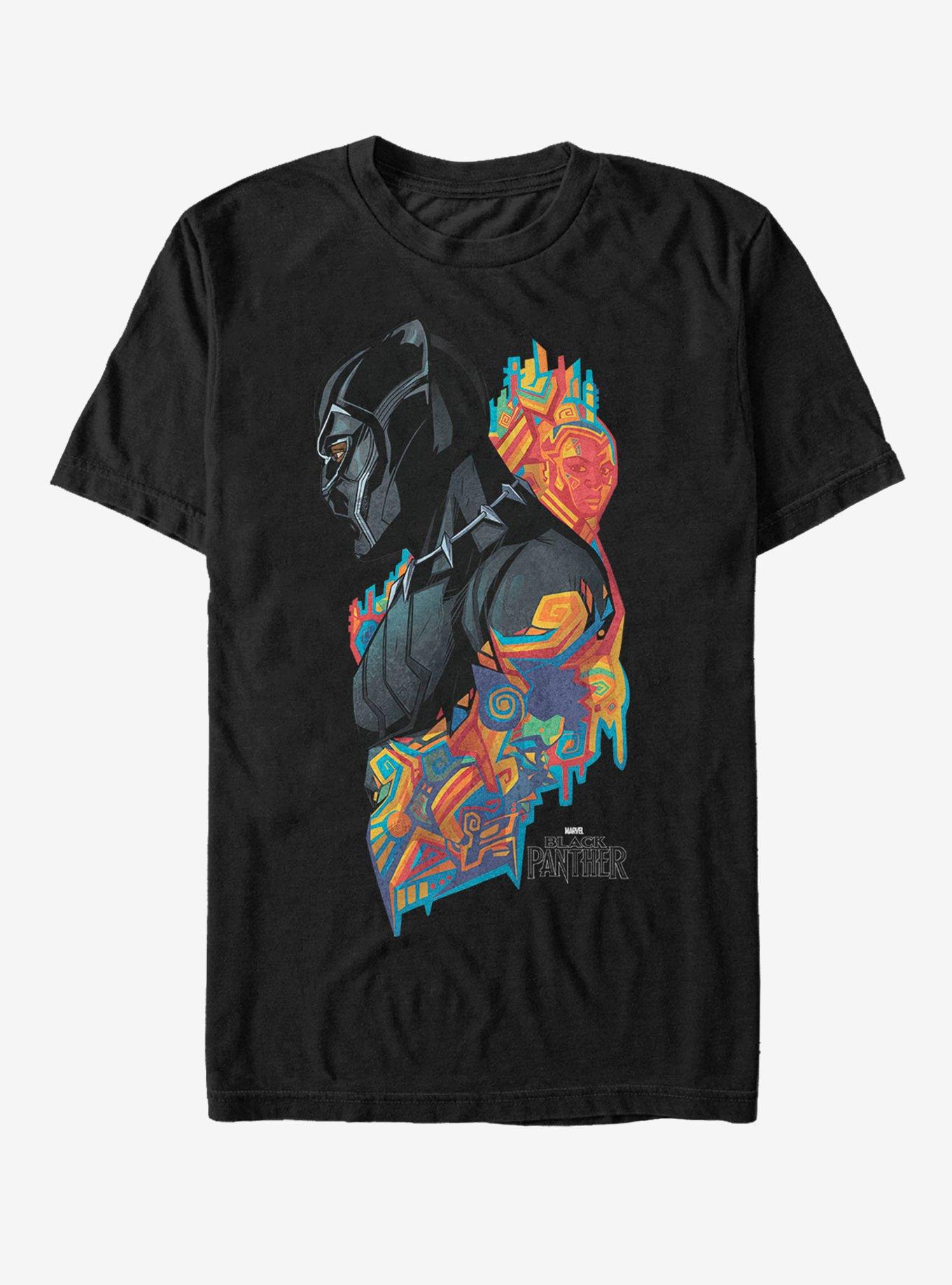 Marvel Black Panther 2018 Artistic Pattern T-Shirt, , hi-res