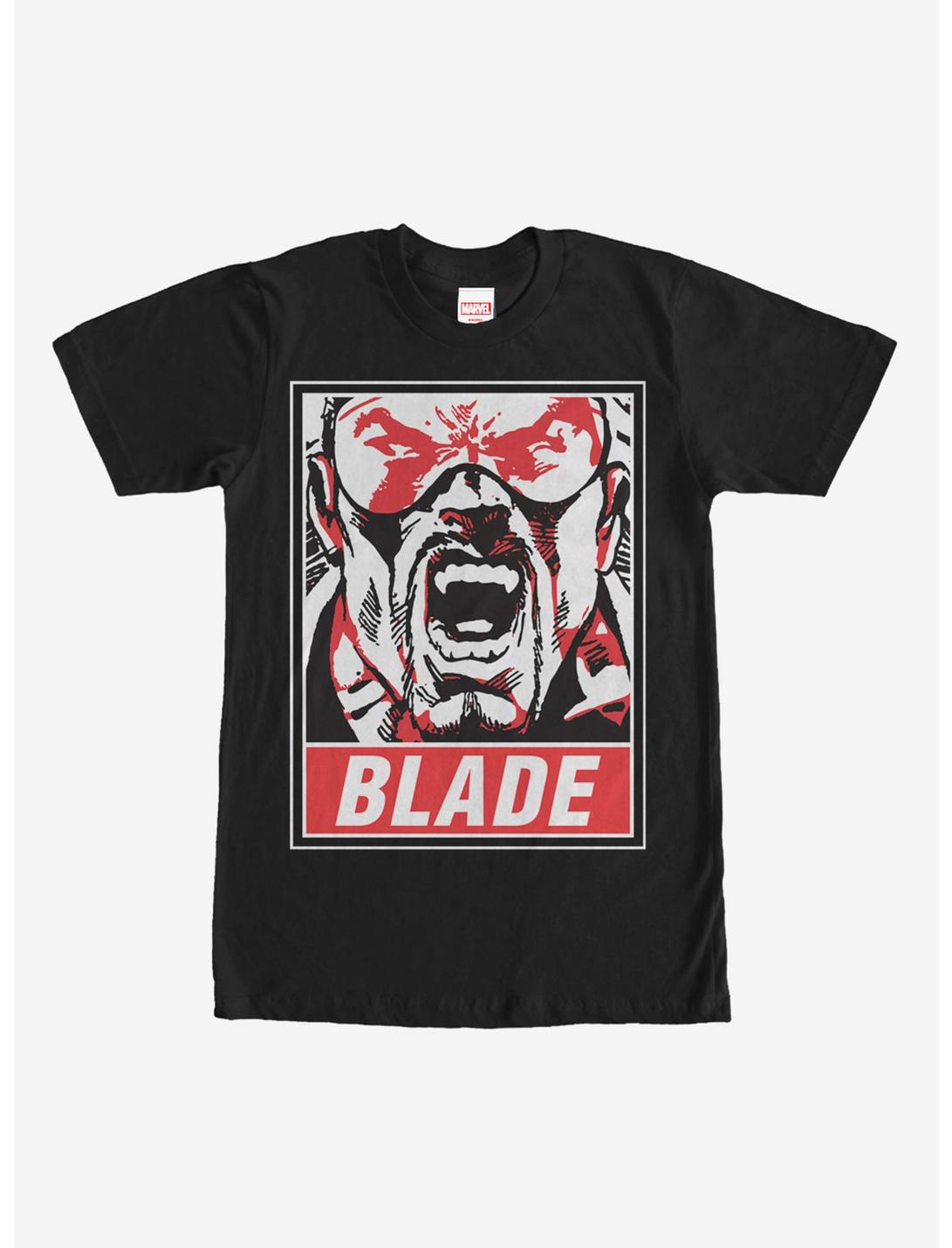 Marvel Blade Poster T-Shirt, BLACK, hi-res