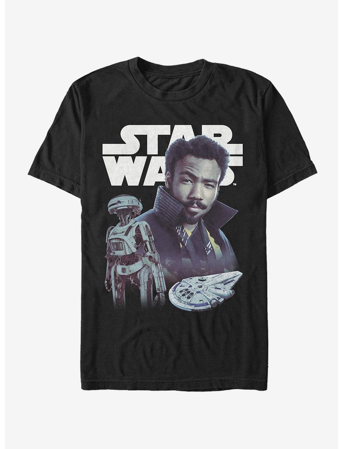 Star Wars Lando and L3-37 T-Shirt, BLACK, hi-res