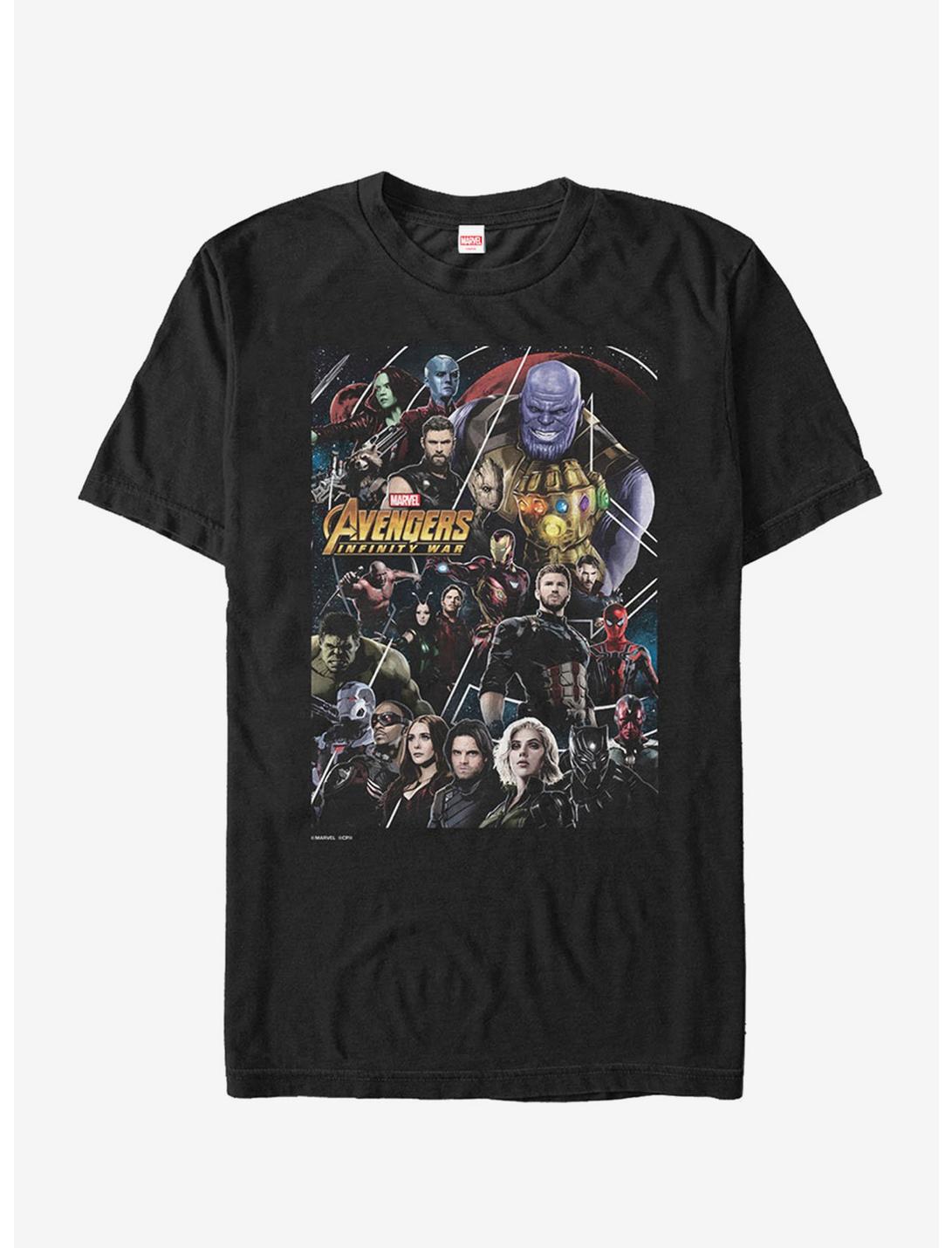 Marvel Avengers: Infinity War Character View T-Shirt, BLACK, hi-res