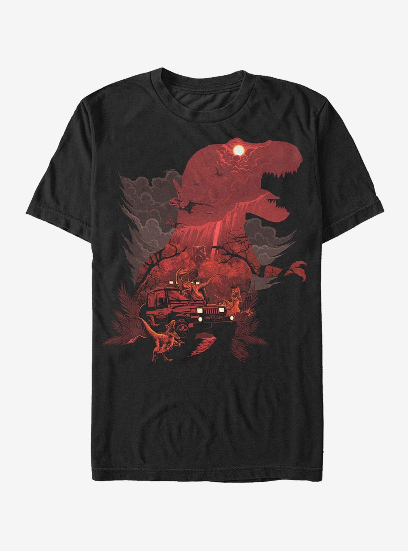Jurassic Park T. Rex Silhouette T-Shirt, , hi-res