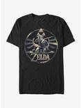 Plus Size Nintendo Legend of Zelda Link Circle Pattern T-Shirt, BLACK, hi-res