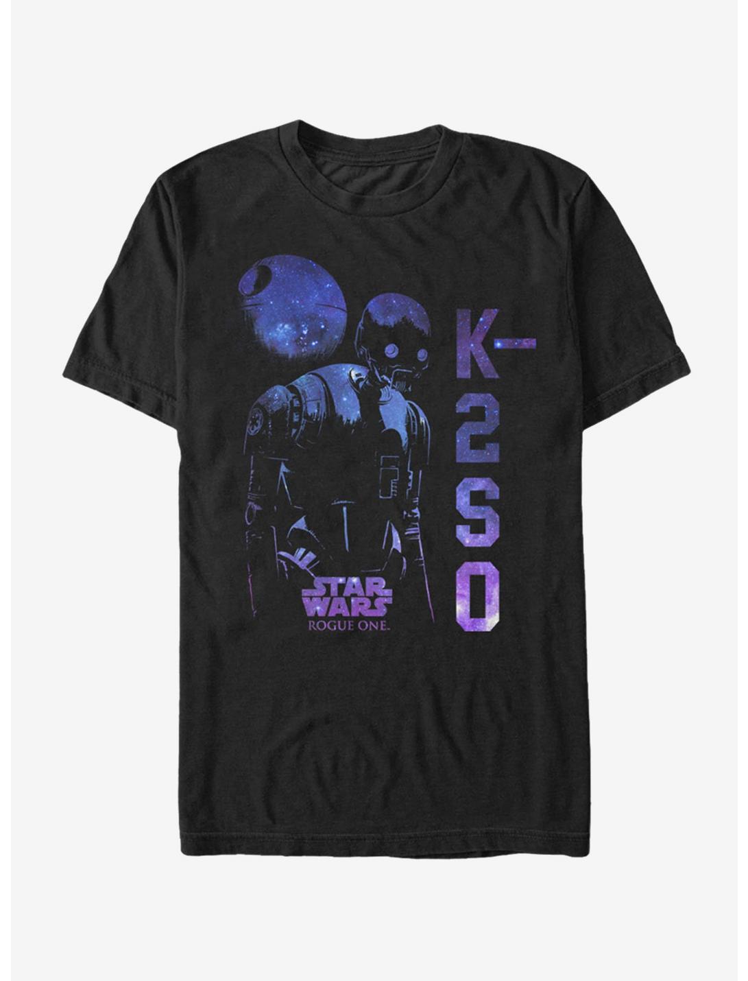 Star Wars K-2SO Galaxy Print T-Shirt, BLACK, hi-res
