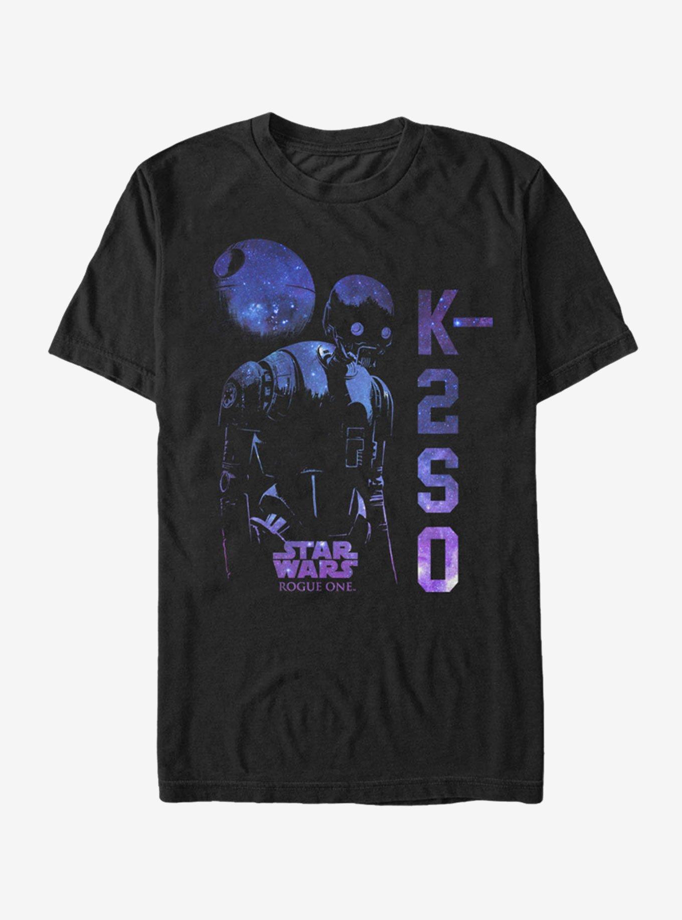 Star Wars K-2SO Galaxy Print T-Shirt, BLACK, hi-res