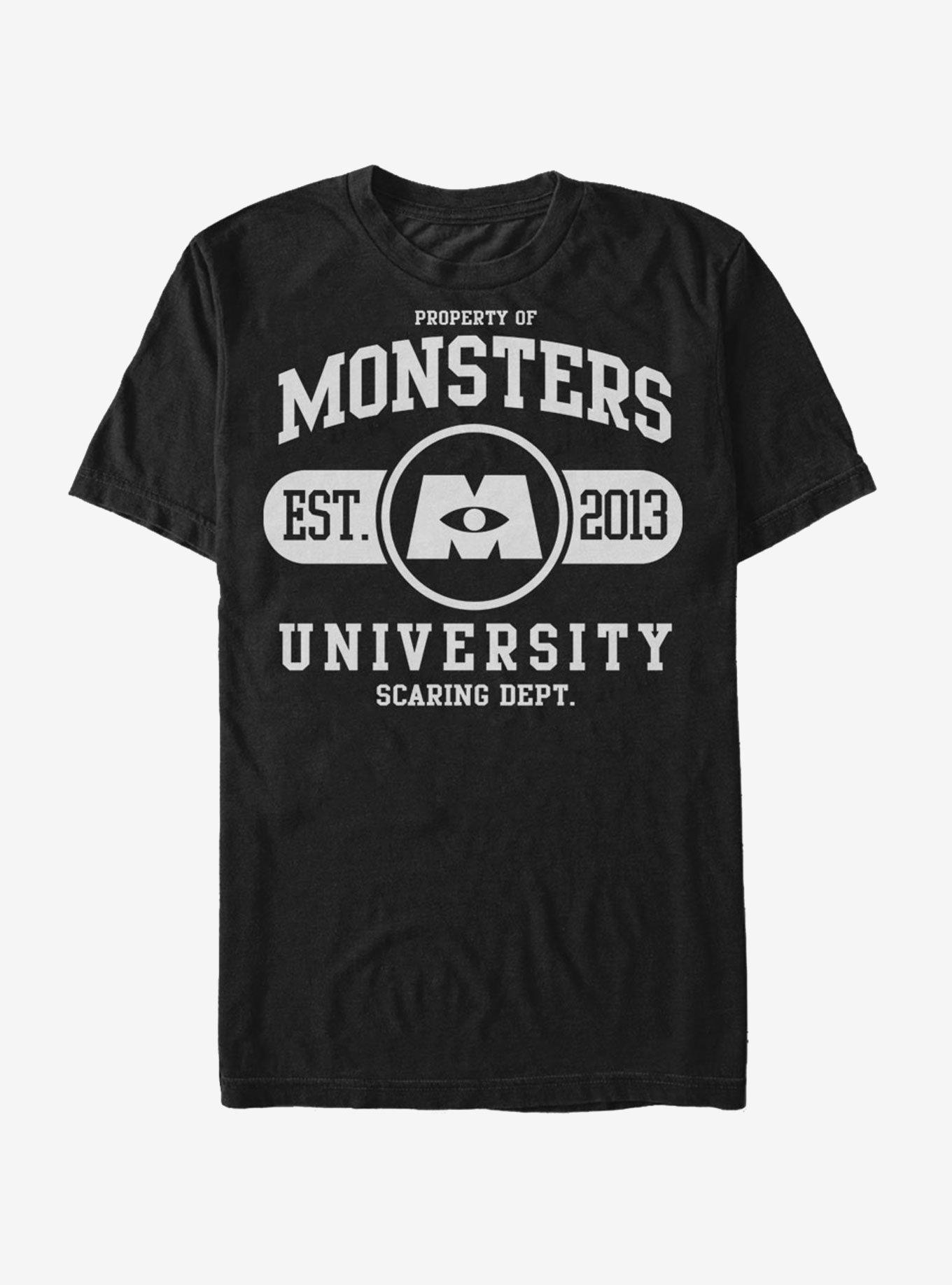 Disney Pixar Monsters University Property Of Scaring Department T-Shirt, BLACK, hi-res