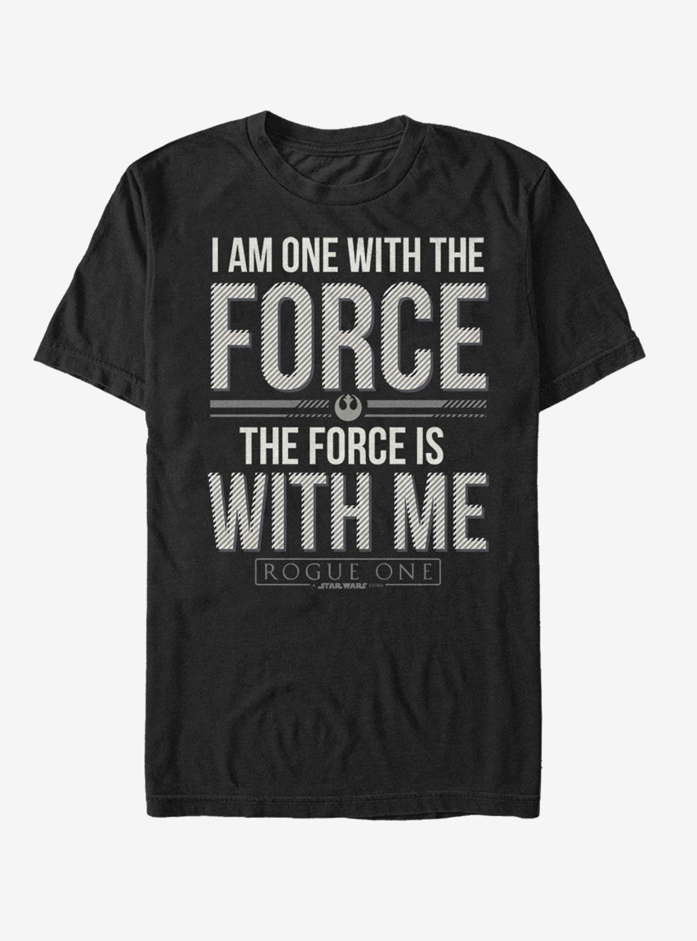 Star Wars Chirrut Force is with Me T-Shirt, BLACK, hi-res