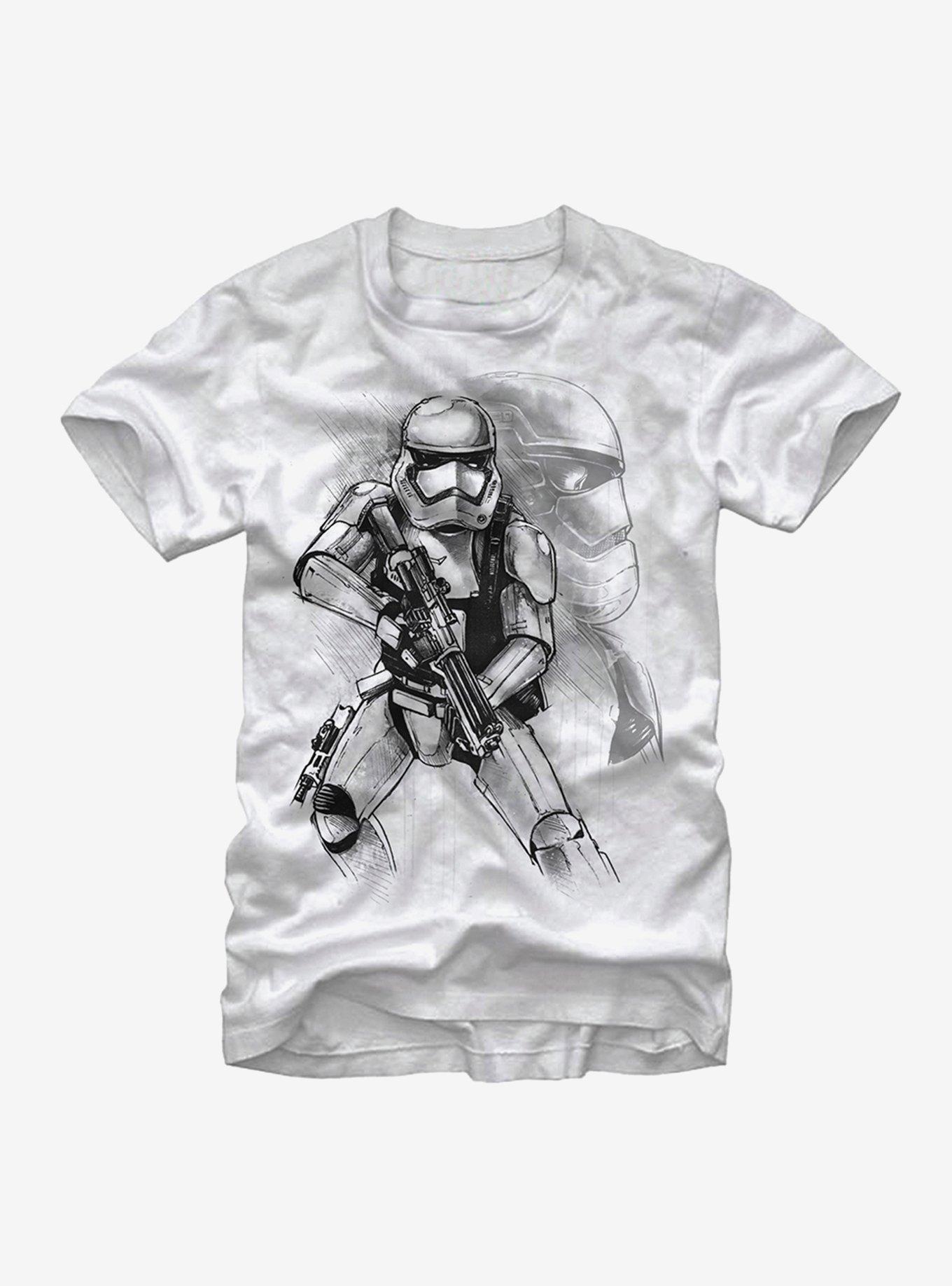 Star Wars First Order Stormtrooper Sketch T-Shirt, , hi-res