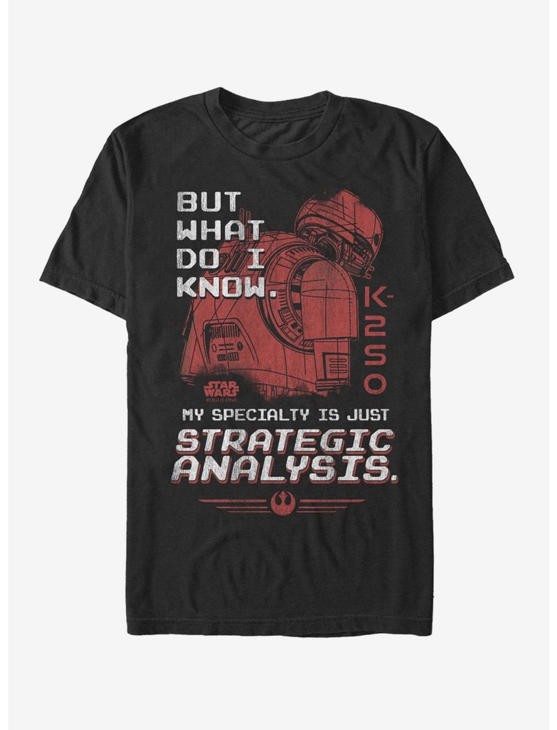 Star Wars K-2SO Strategic Analysis T-Shirt, BLACK, hi-res