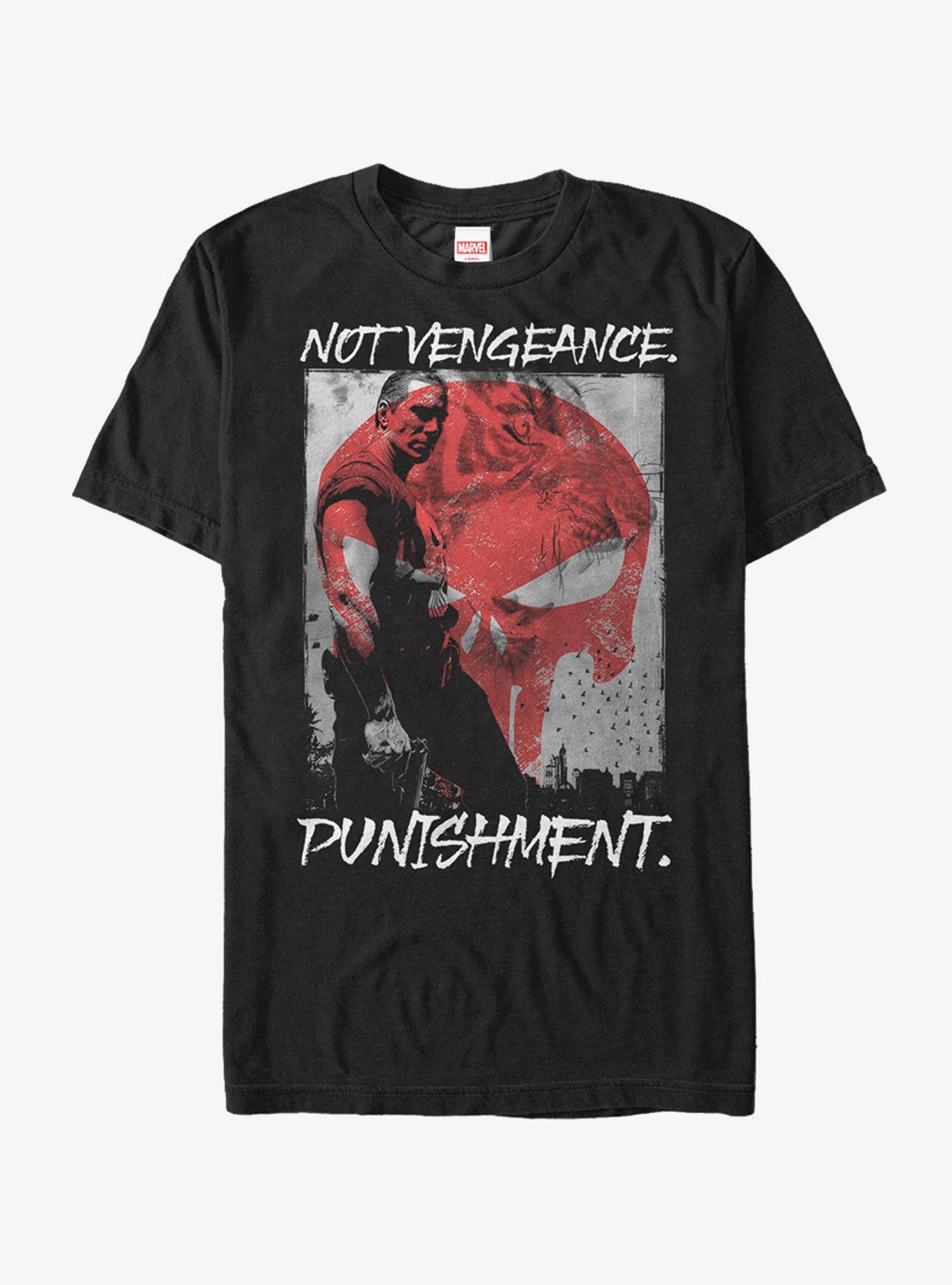 Marvel The Punisher Not Vengeance T-Shirt, BLACK, hi-res