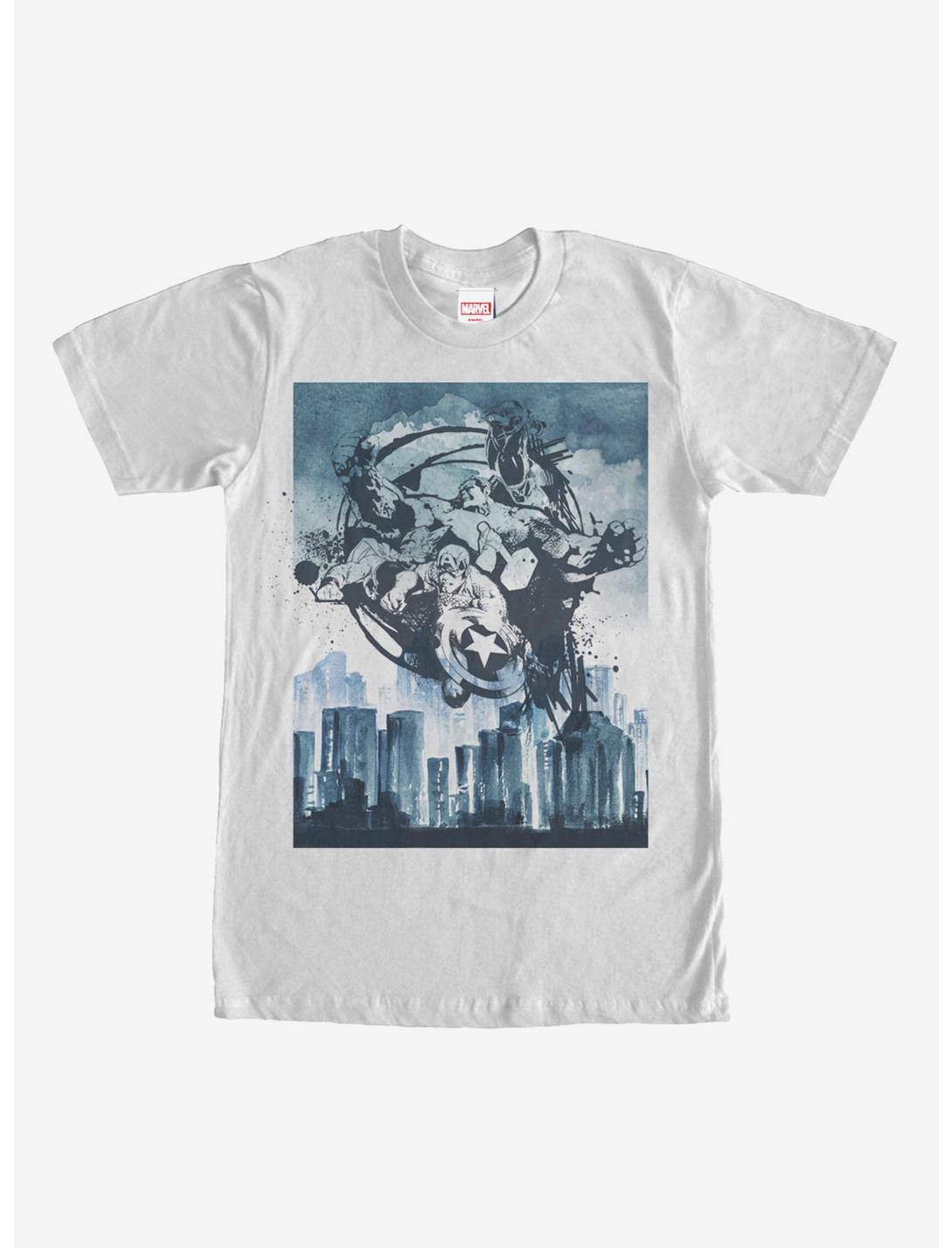 Marvel Avengers City Graffiti T-Shirt, WHITE, hi-res