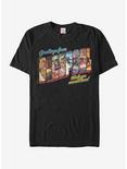 Marvel Deadpool Greetings From Vacation T-Shirt, BLACK, hi-res