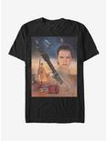 Star Wars Rey Collage T-Shirt, BLACK, hi-res