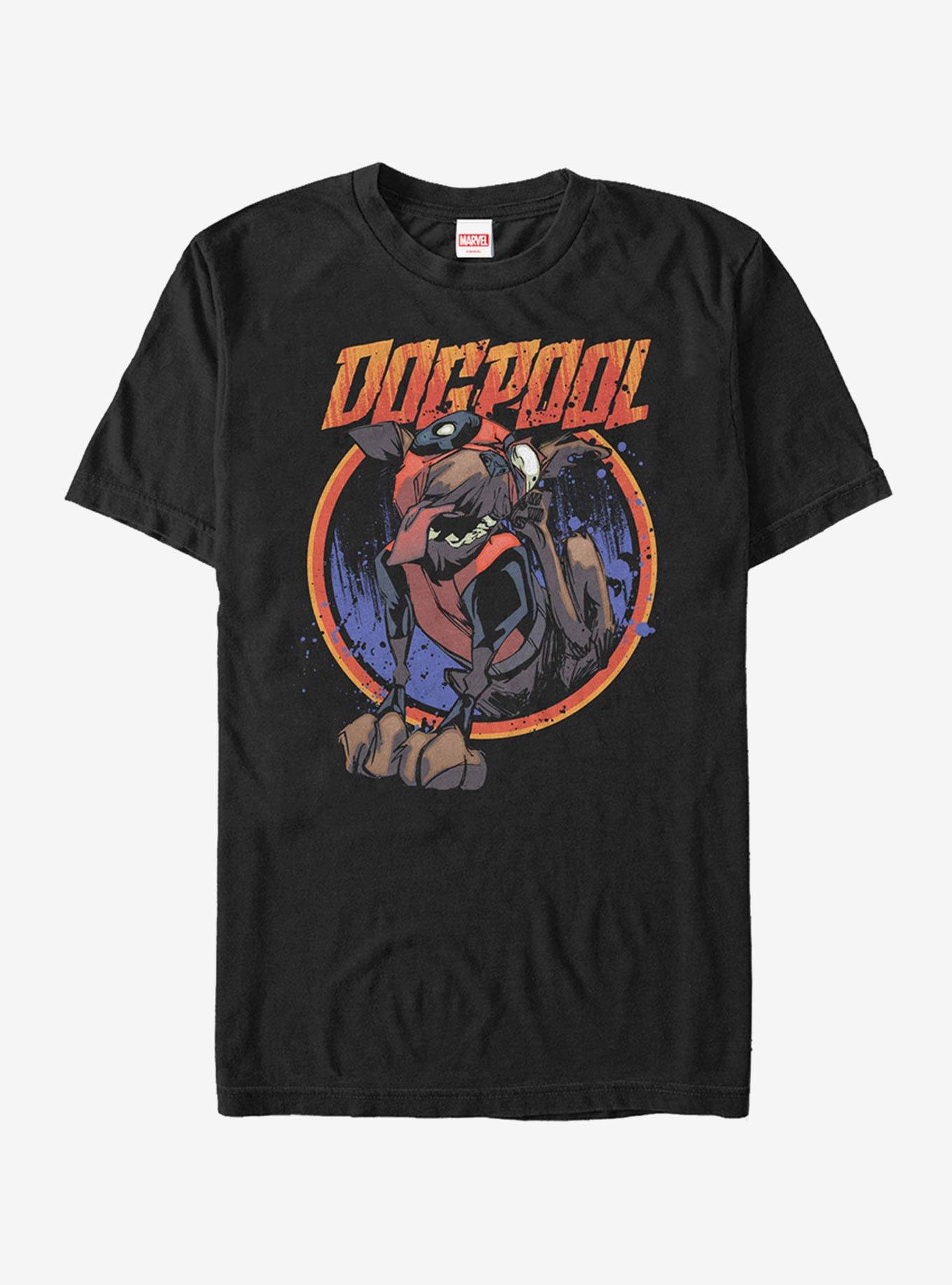 Marvel Dogpool Scratch T-Shirt, BLACK, hi-res