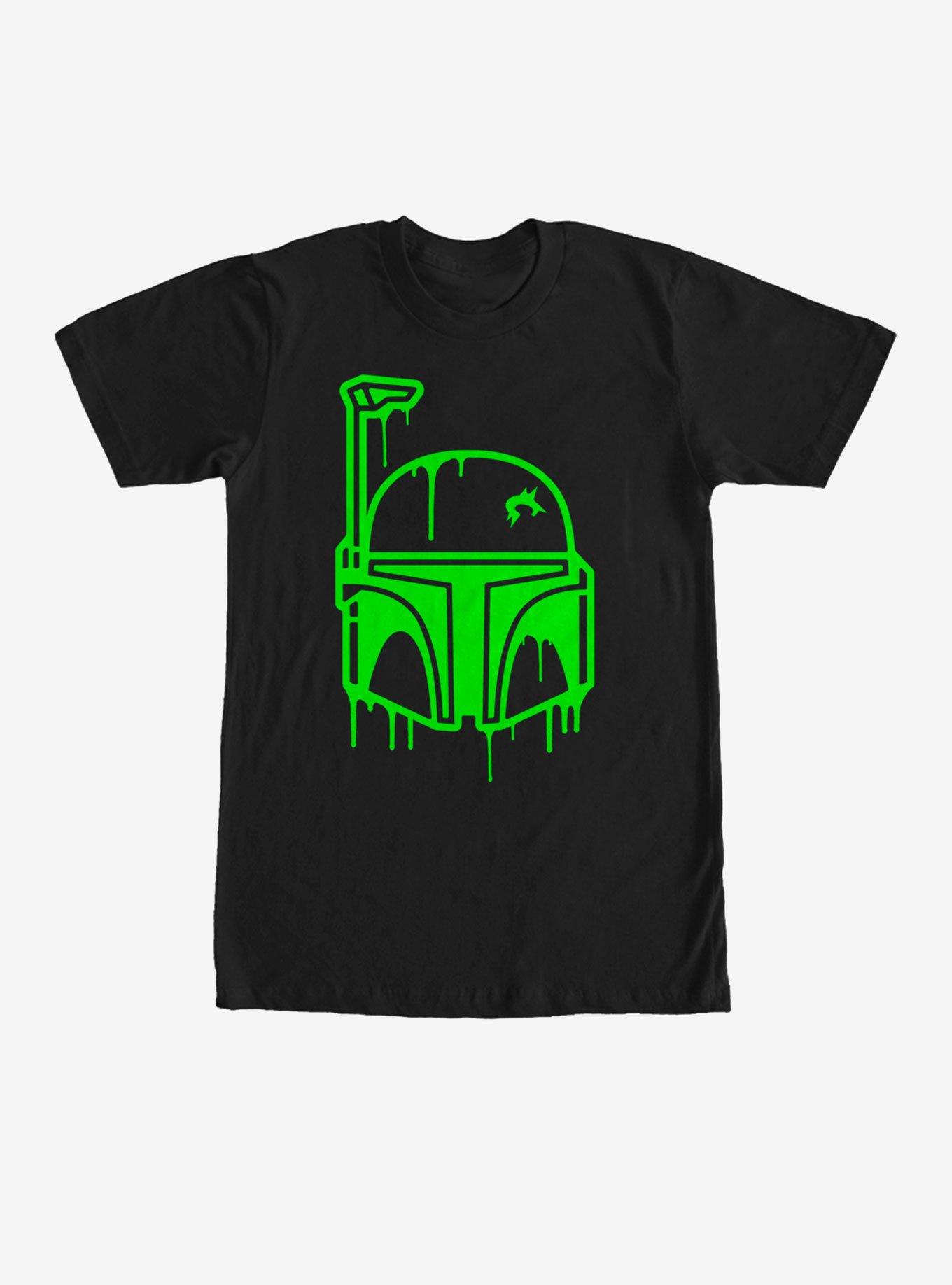 Star Wars Halloween Dripping Boba Fett Helmet T-Shirt, , hi-res