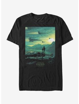 Plus Size Star Wars Poe X-Wing Sunset T-Shirt, , hi-res
