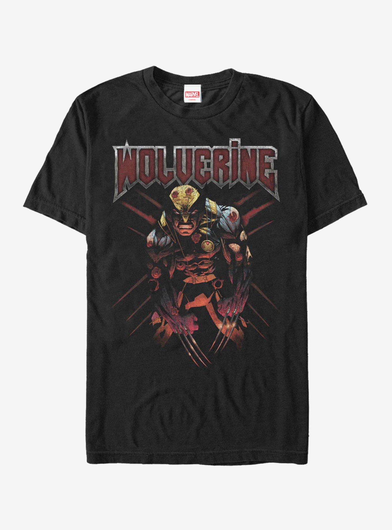 Marvel X-Men Wolverine Scratch T-Shirt, BLACK, hi-res