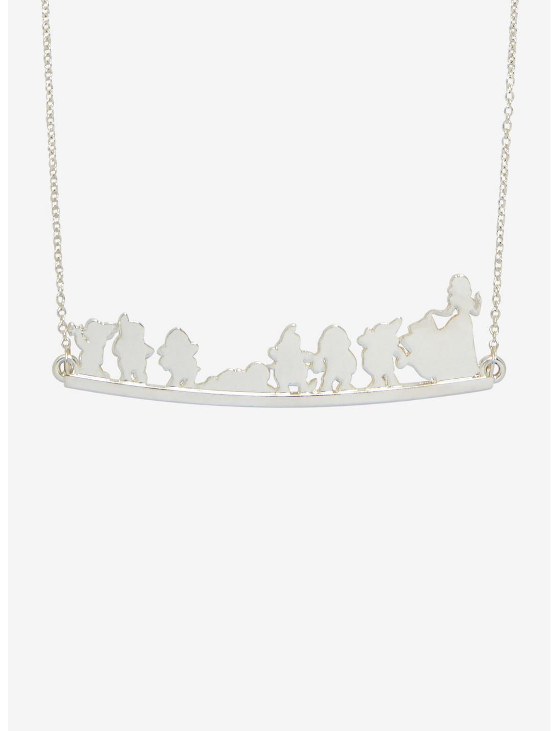Disney Snow White And The Seven Dwarfs Silhouette Necklace, , hi-res
