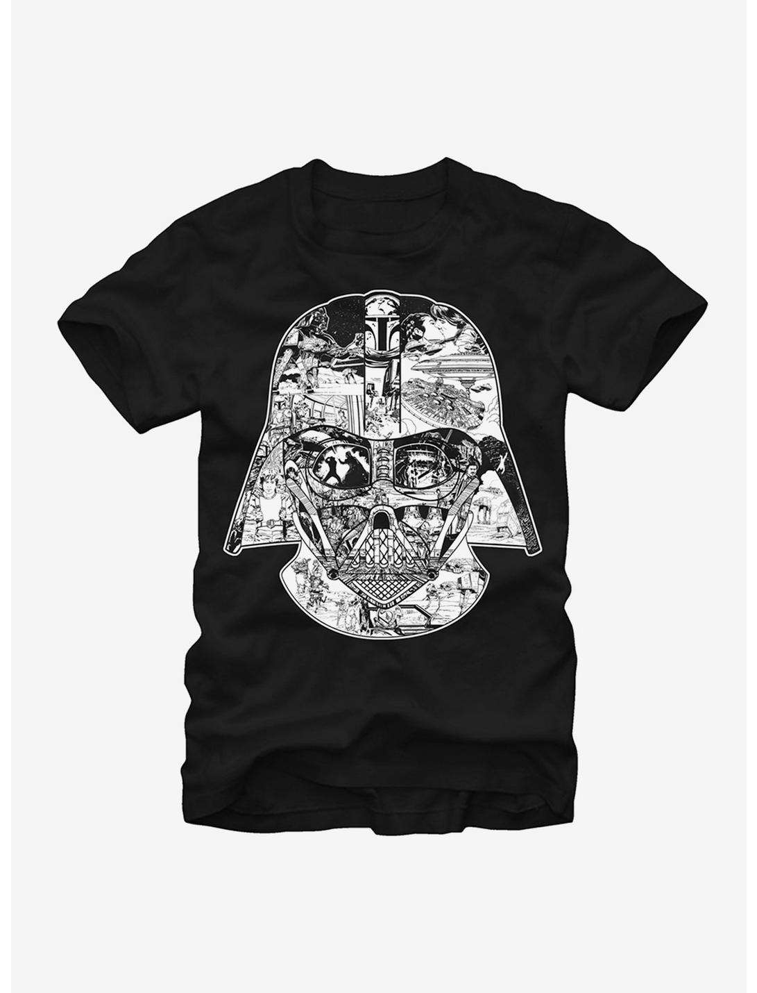Star Wars Darth Vader Scenes T-Shirt, BLACK, hi-res