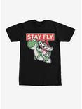 Nintendo Mario Stay Fly T-Shirt, BLACK, hi-res