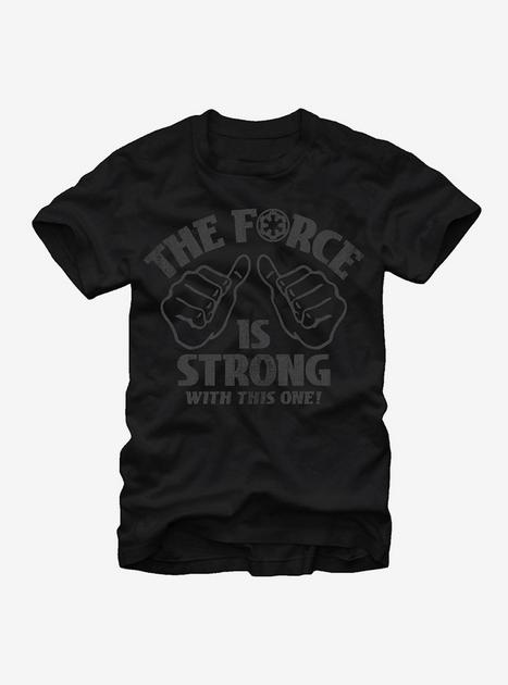 Star Wars The Force is Strong T-Shirt - BLACK | BoxLunch