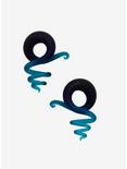 Glass Dark Blue To Turquoise Corkscrew Spiral Pincher 2 Pack, MULTI, hi-res