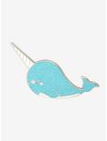 Narwhal Glitter Enamel Pin - BoxLunch Exclusive, , hi-res