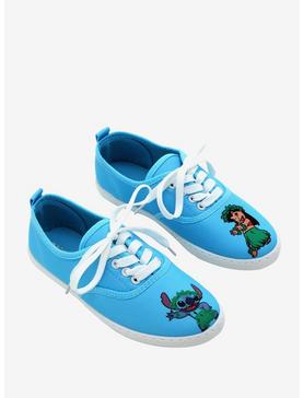 Plus Size Disney Lilo & Stitch Hula Lace-Up Sneakers, , hi-res