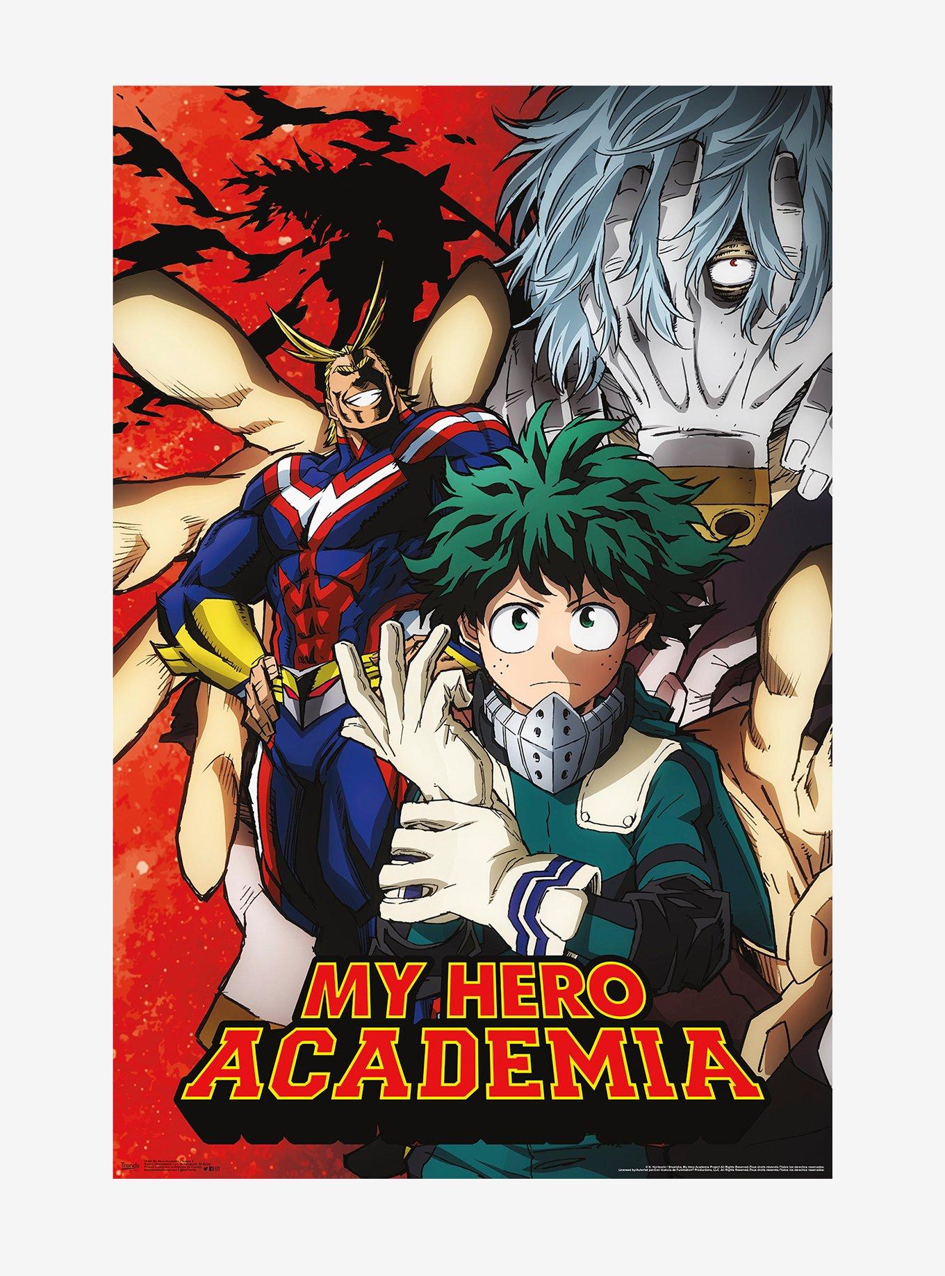 My Hero Academia Deku & All Might Villains Poster, , hi-res