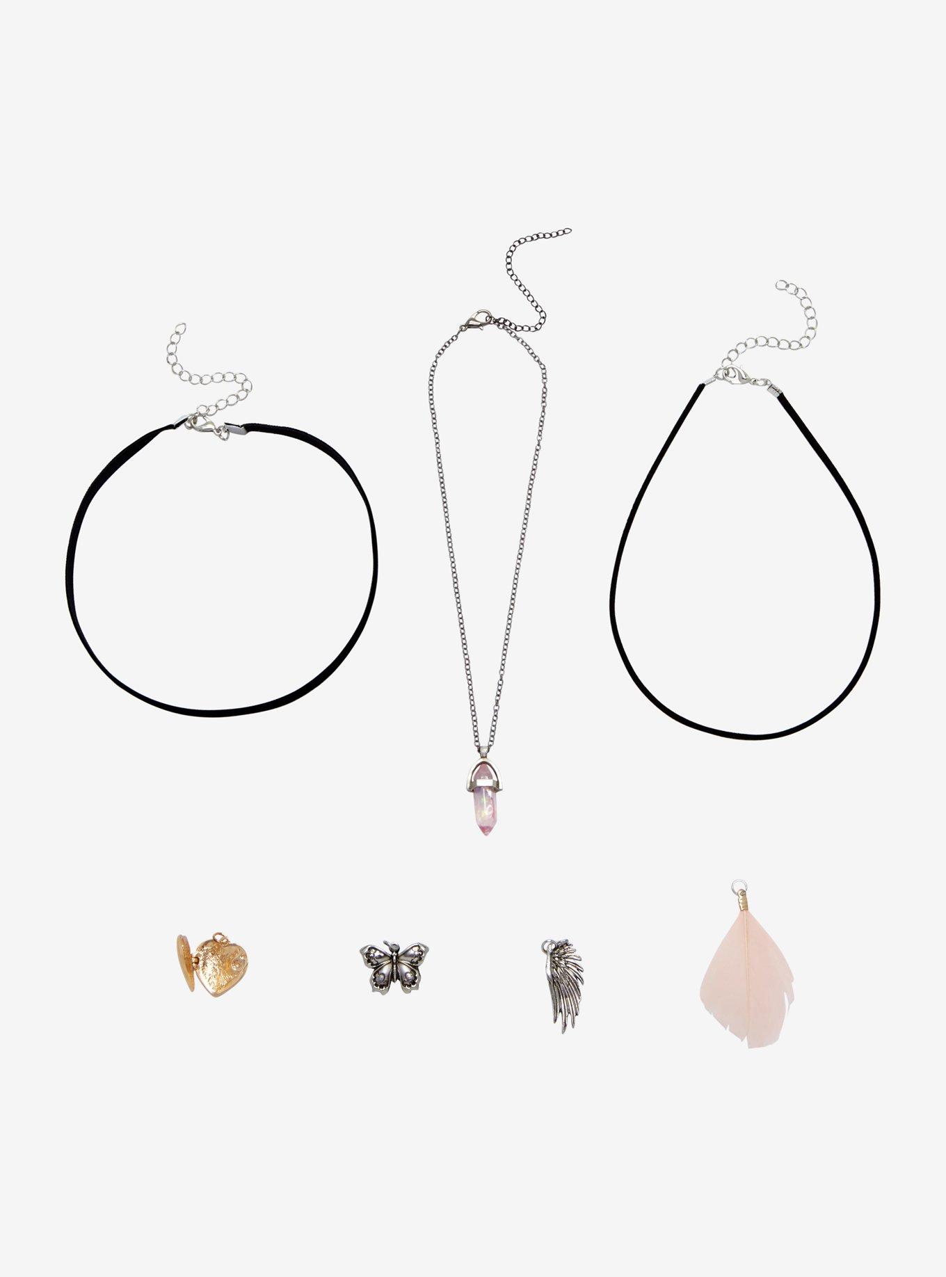 Healing Locket Butterfly Choker Set, , hi-res