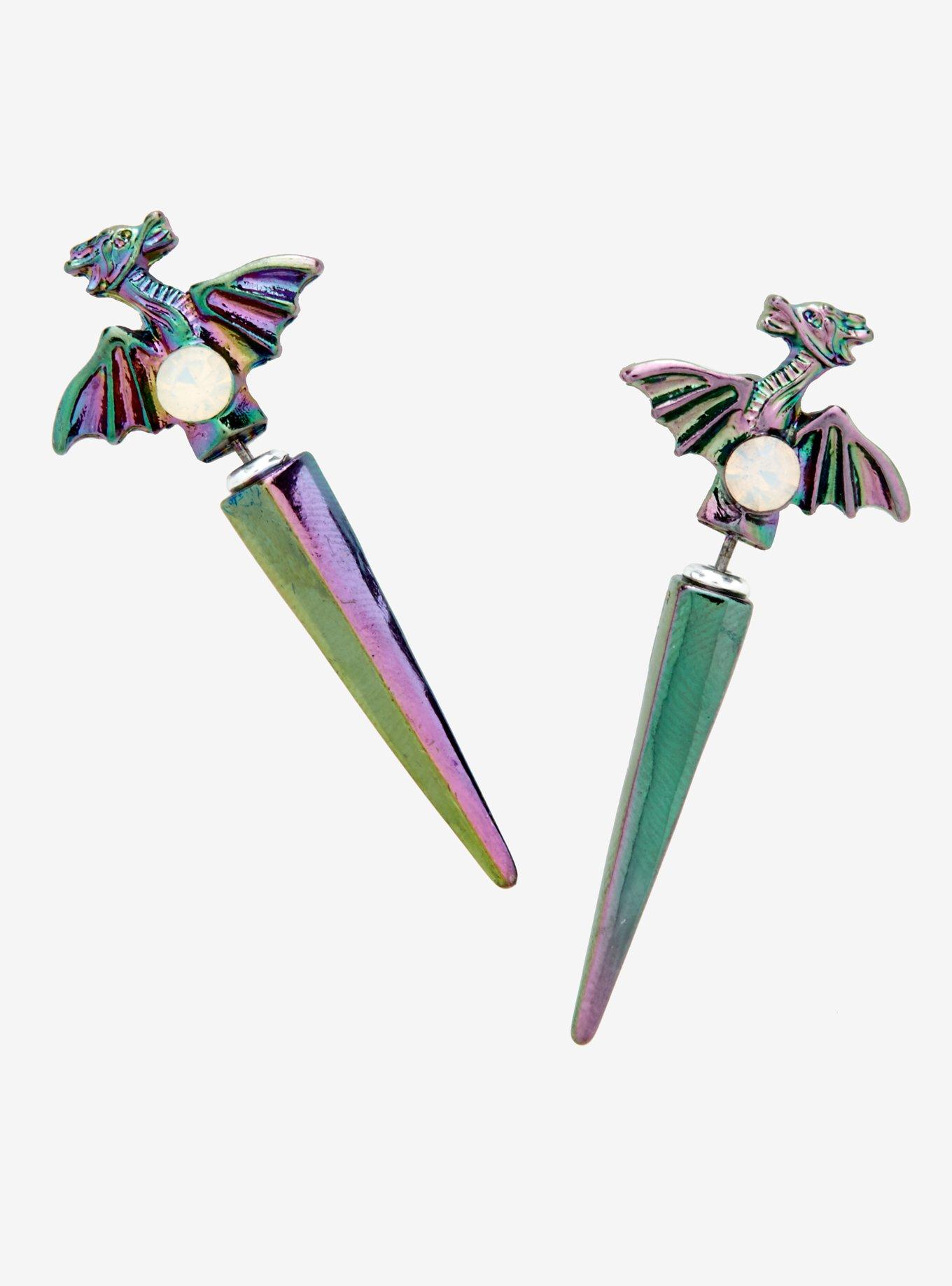 Dragon Sword Faux Tunnel Earrings Hot Topic