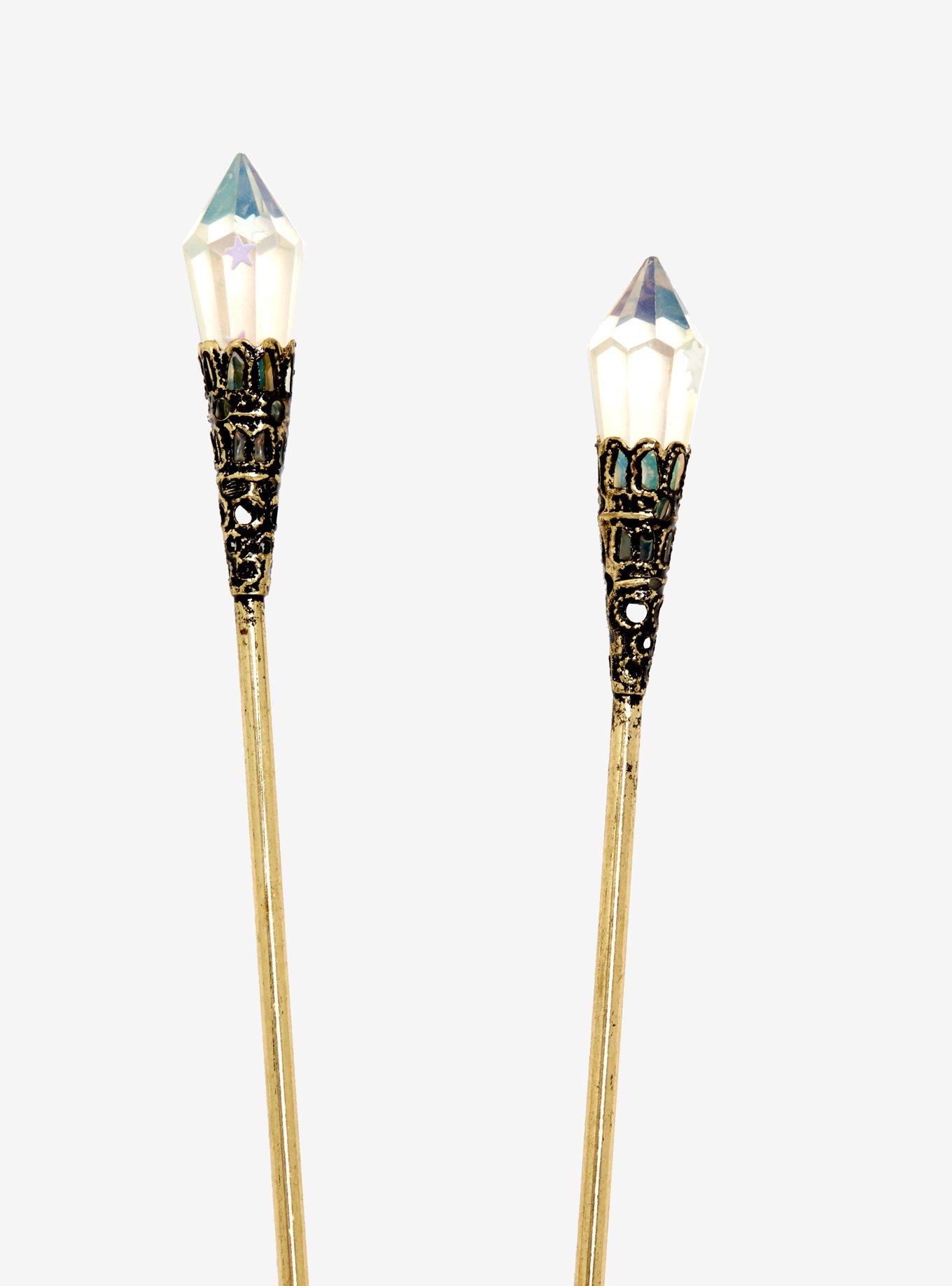 Crystal Wand Hair Pin Set, , hi-res