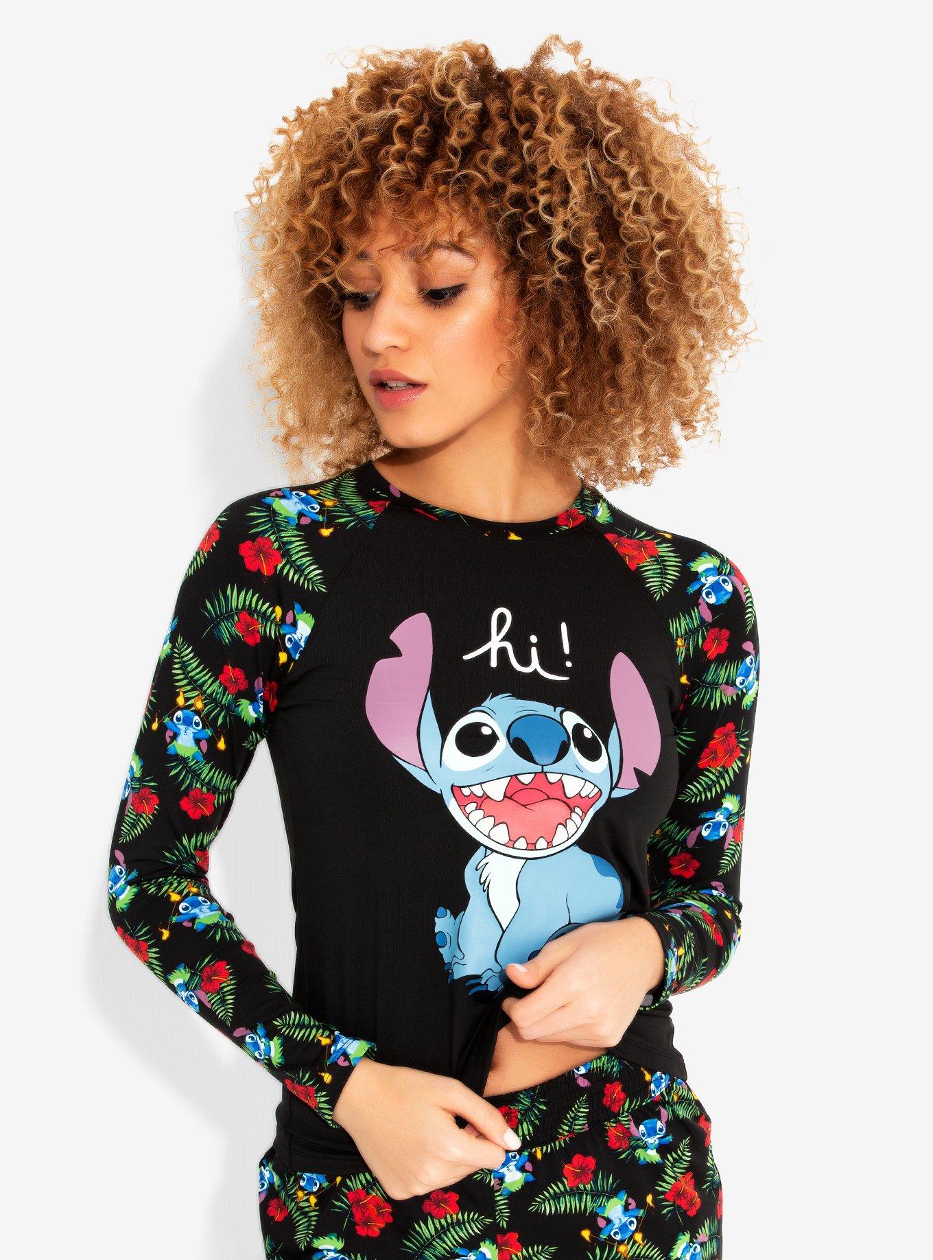 Disney Lilo & Stitch Tropical Girls Rashguard, MULTI, hi-res