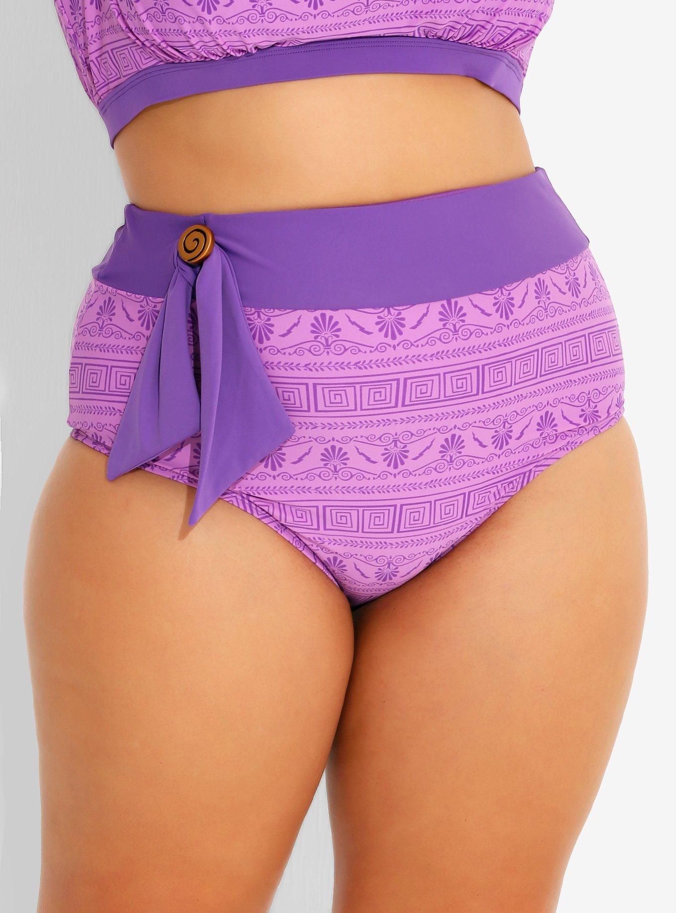 Disney Hercules Meg Swim Bottoms Plus Size, PURPLE, hi-res