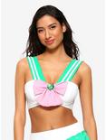 Sailor Moon Sailor Jupiter Cosplay Swim Top, GREEN, hi-res
