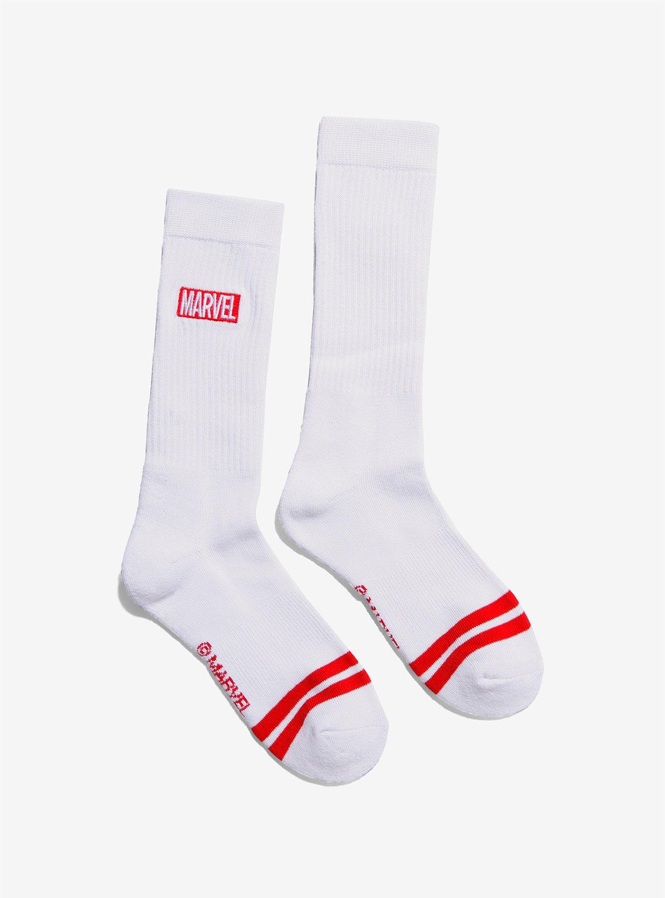 Marvel Embroidered Logo Socks, , hi-res