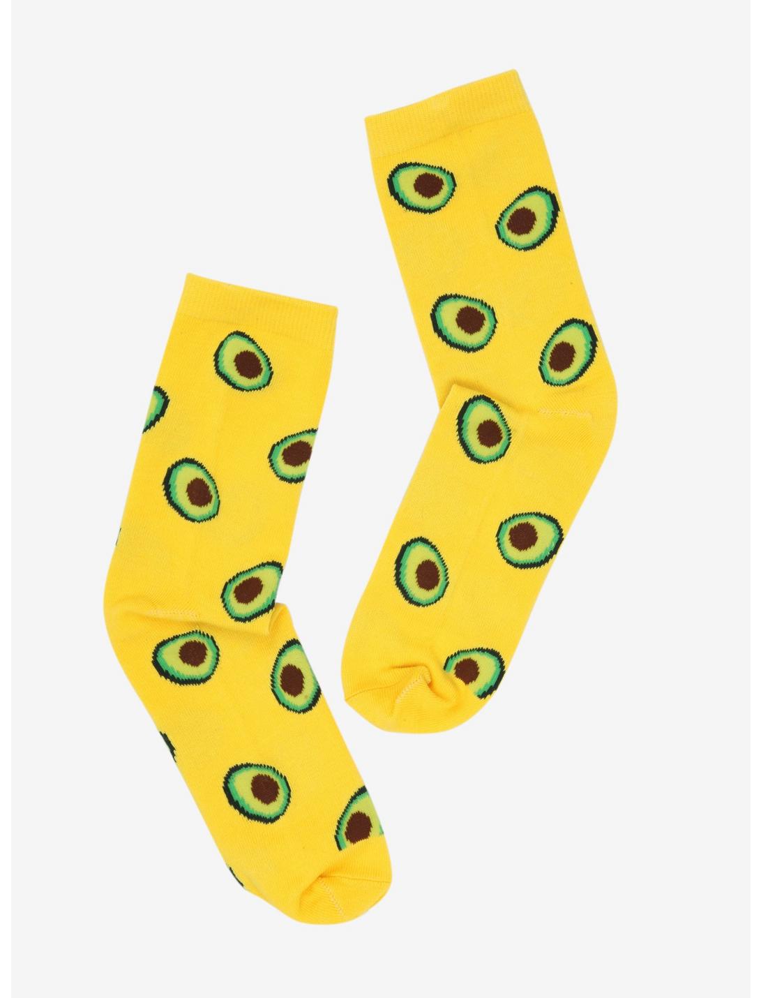 Avocado Allover Print Socks, , hi-res