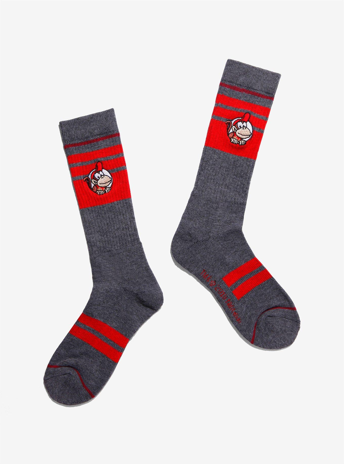 Nintendo Donkey Kong Diddy Kong Socks, , hi-res