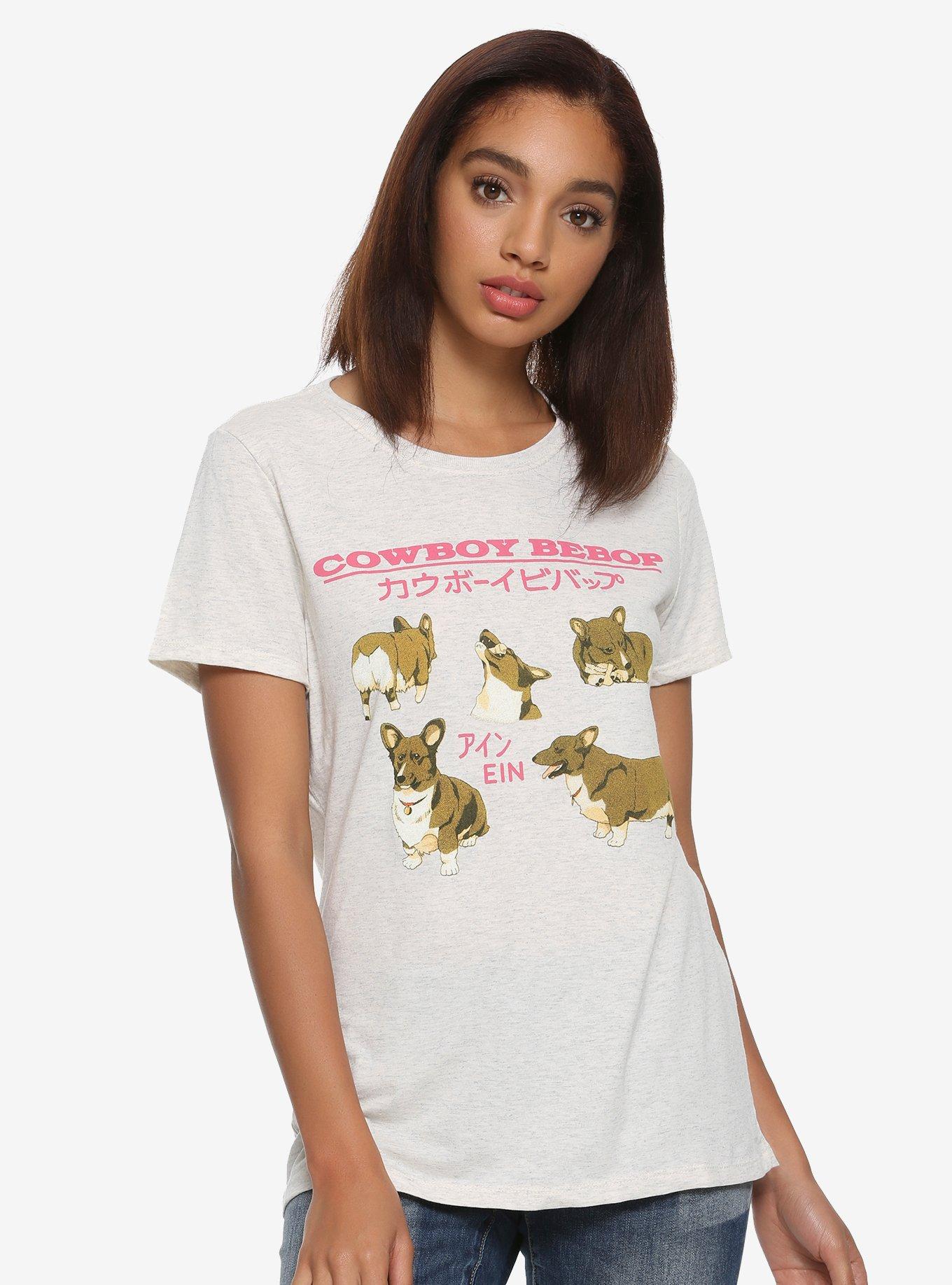 Cowboy Bebop Poses Of Ein Girls T-Shirt, MAROON, hi-res