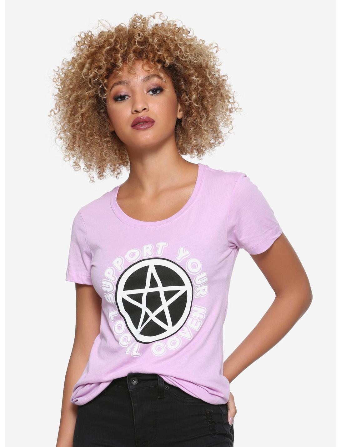 Support Your Local Coven Girls T-Shirt, WHITE, hi-res