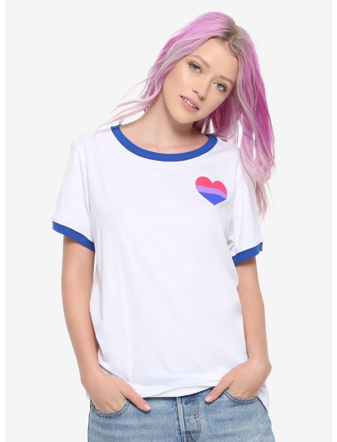 Subtle Bi Pride Shirt Bisexual Heart Shirt Bisexual Shirt Bisexual Flag T-Shirt Bisexual Pride Wear, Bi Flag Shirt Bi Pride Flag Shirt