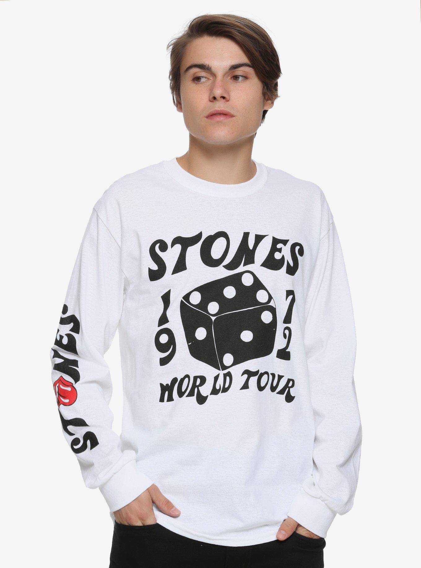 Rolling Stones 1972 World Tour Long-Sleeve T-Shirt, WHITE, hi-res