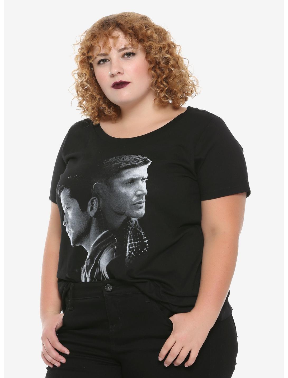 Supernatural Dean & Castiel Girls T-Shirt Plus Size, MULTI, hi-res
