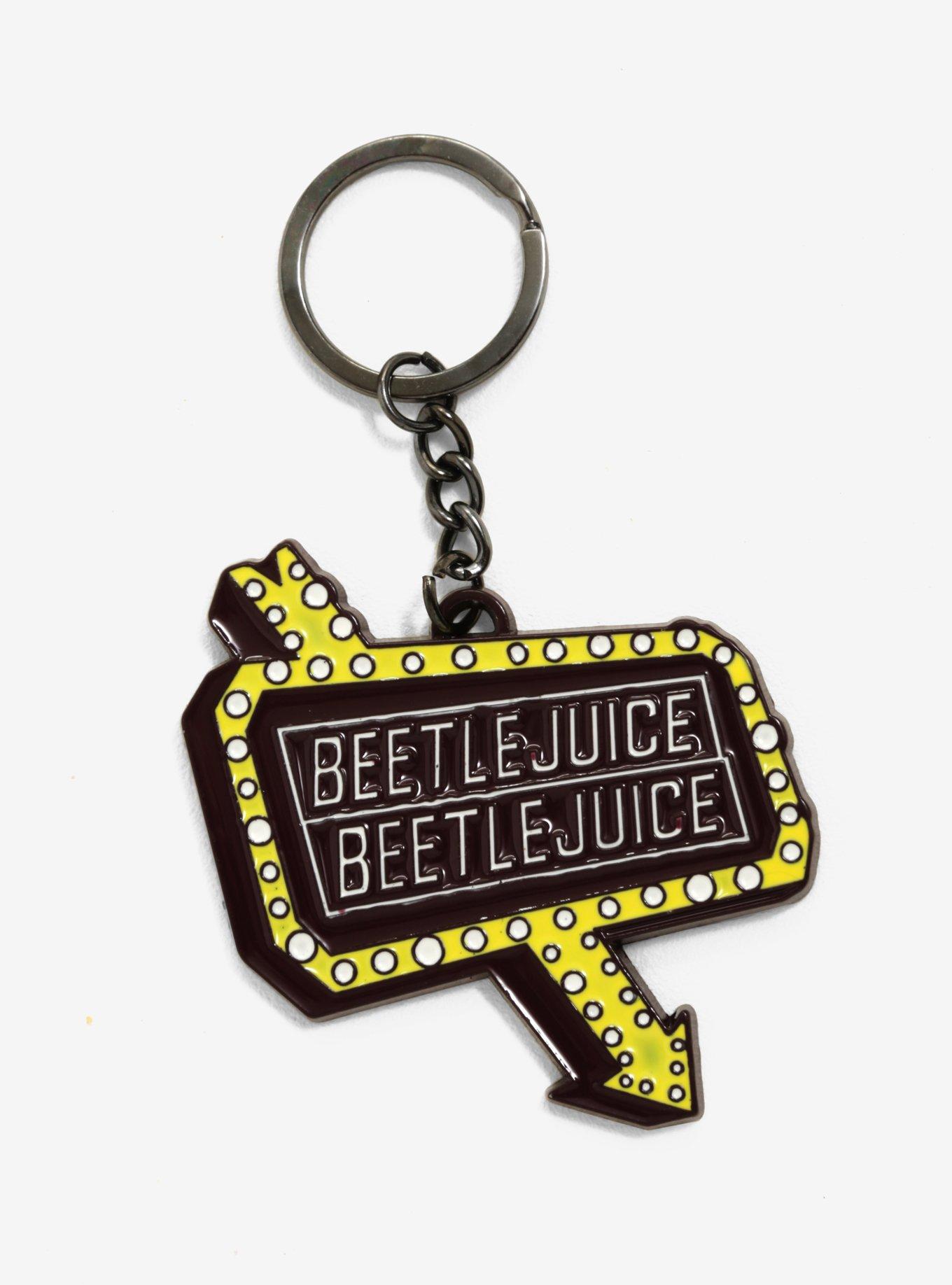 Beetlejuice Neon Sign Key Chain, , hi-res