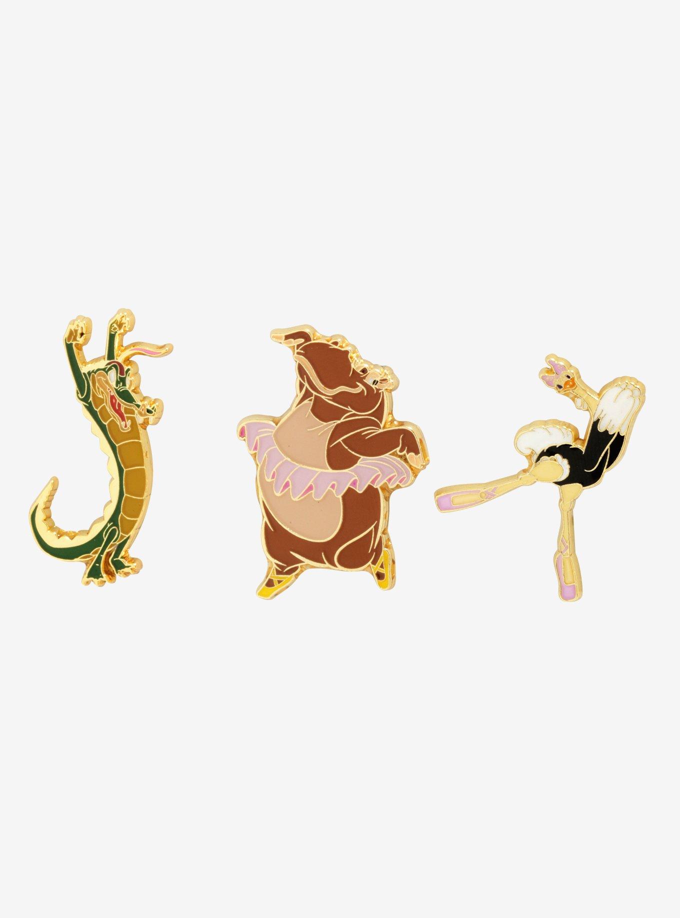 Disney Fantasia Hyacinth Hippo Enamel Pin Set - BoxLunch Exclusive, , hi-res