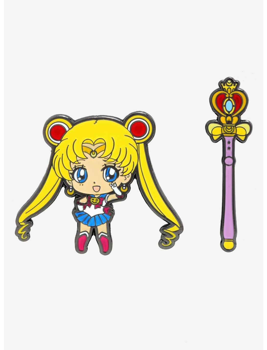 Sailor Moon Enamel Pin Set - BoxLunch Exclusive, , hi-res