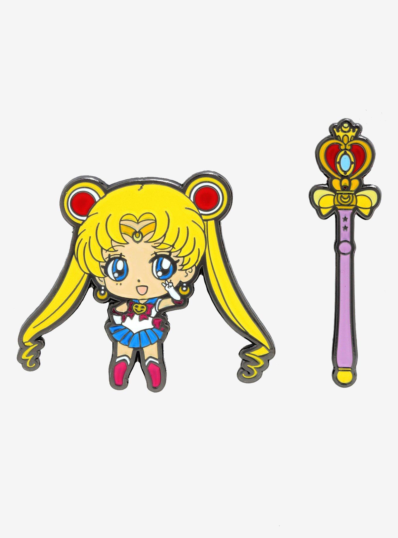 Sailor Moon Enamel Pin Set - BoxLunch Exclusive, , hi-res