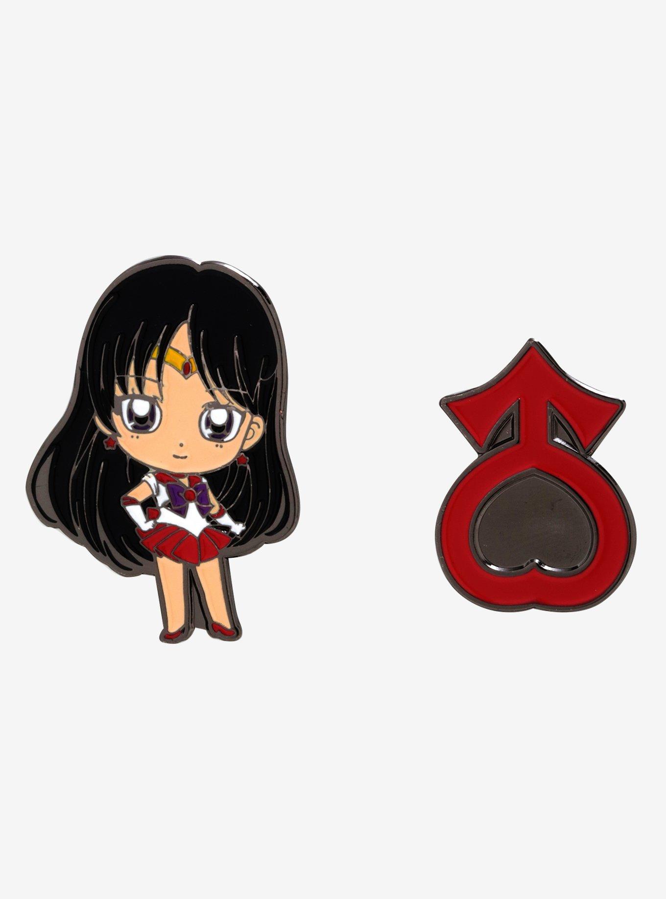 Sailor Moon Sailor Mars Enamel Pin Set, , hi-res
